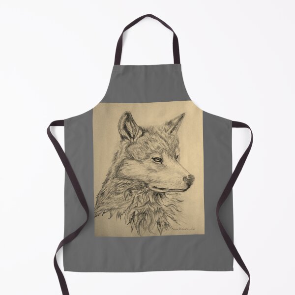 Item preview, Lone Wolf drawing in sepia  Classic designed and sold by AlbaMante.