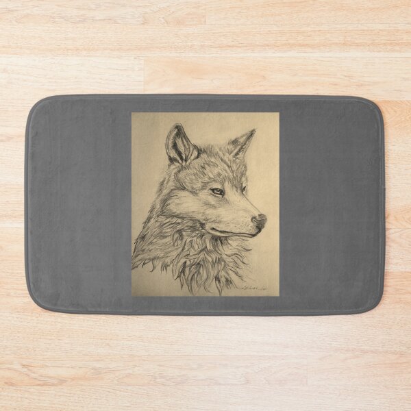 Item preview, Lone Wolf drawing in sepia  Classic designed and sold by AlbaMante.