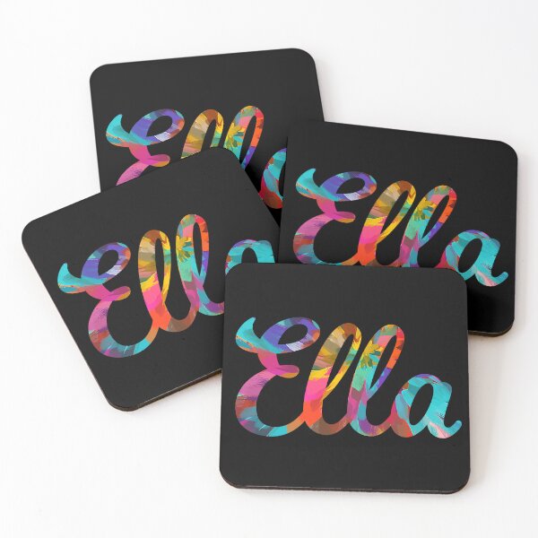 Item preview, Ella abstract painting girl's name designed and sold by ComicKitsch.