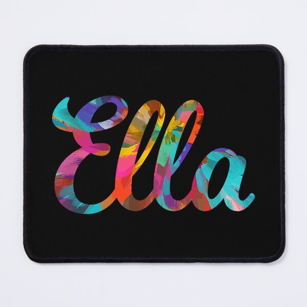 Item preview, Ella abstract painting girl's name designed and sold by ComicKitsch.