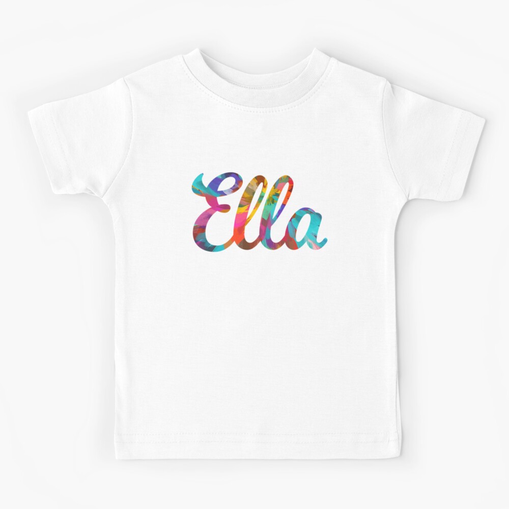 ella-abstract-painting-girl-s-name-kids-t-shirt-for-sale-by