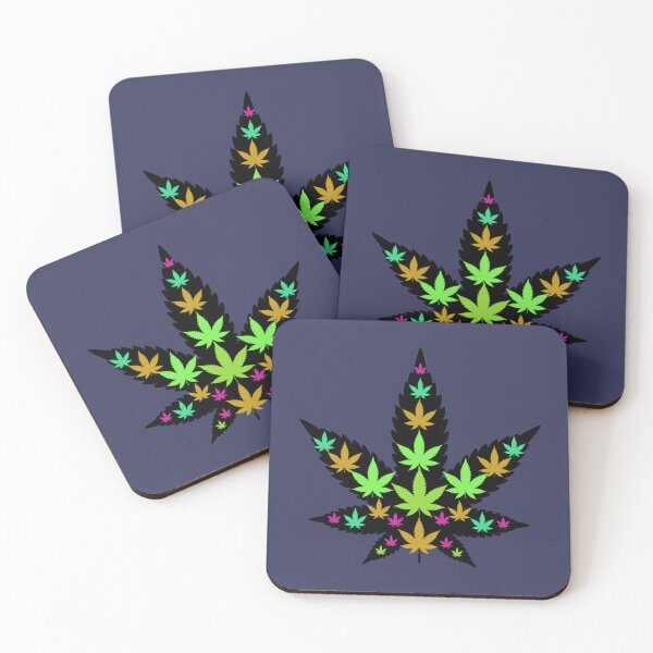Item preview, Trippy Leaf - Weed leaf design designed and sold by CabbageNClouds.