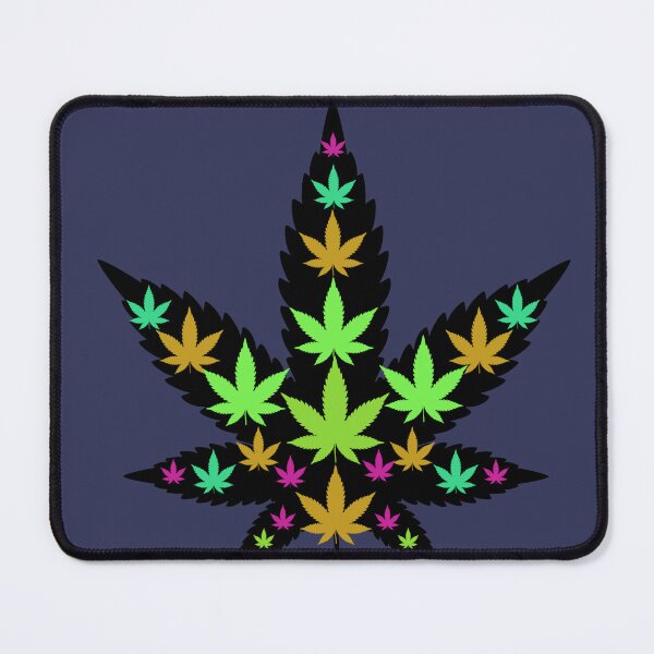 Item preview, Trippy Leaf - Weed leaf design designed and sold by CabbageNClouds.