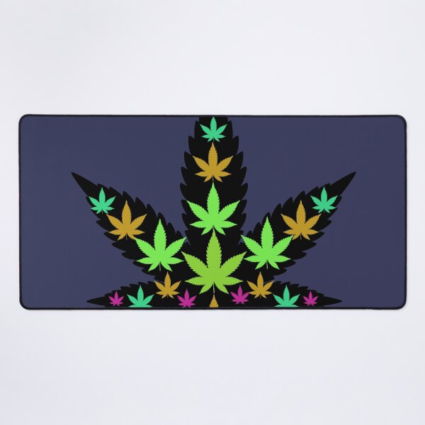 Item preview, Trippy Leaf - Weed leaf design designed and sold by CabbageNClouds.