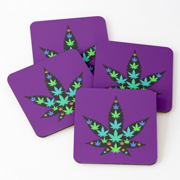 Item preview, Trippy Leaf 2 - Weed leaf design designed and sold by CabbageNClouds.