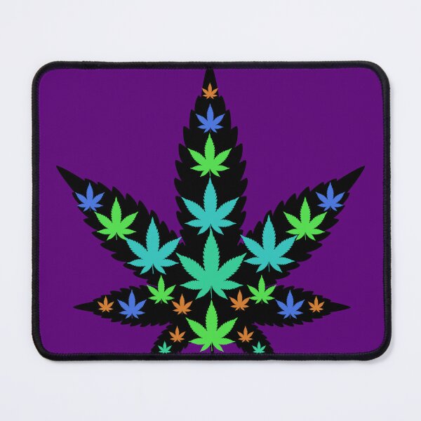 Item preview, Trippy Leaf 2 - Weed leaf design designed and sold by CabbageNClouds.