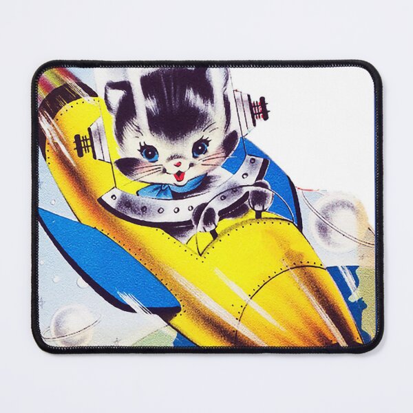 Item preview, Kitsch Rocket Cat designed and sold by ComicKitsch.