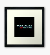 Trashpanda and The Twig Framed Print