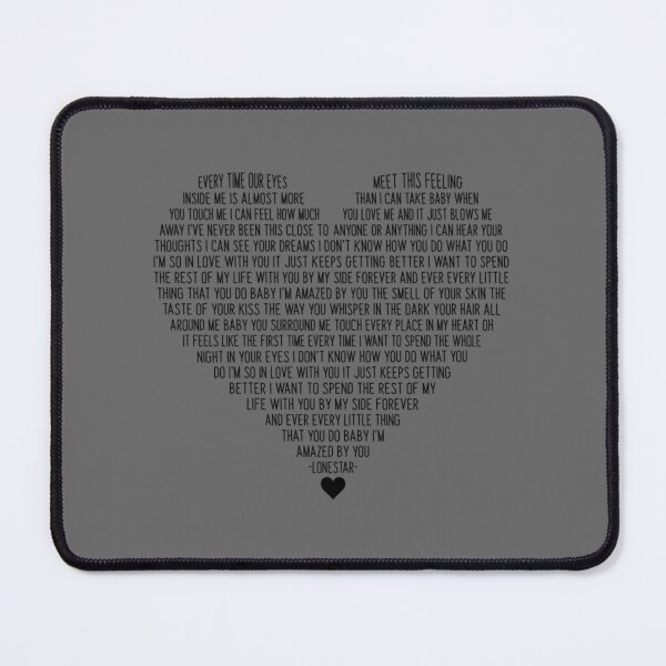 Item preview, Lonestar Amazed lyrics designed and sold by AlbaMante.