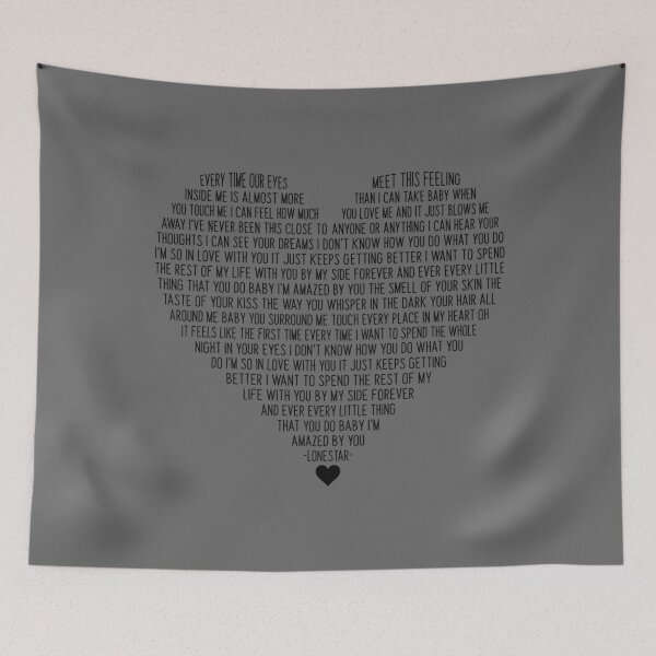 Item preview, Lonestar Amazed lyrics  designed and sold by AlbaMante.