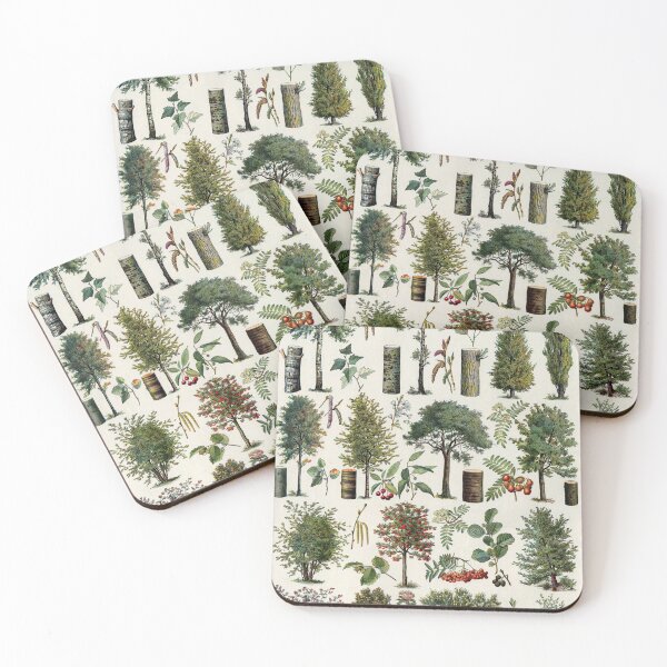 Item preview, Arbres 1 Vintage Illustration by Millot - Trees In Color French designed and sold by molamode.