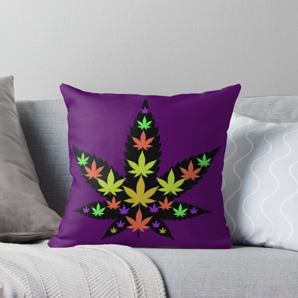 Item preview, Trippy Leaf tropical - Weed leaf design designed and sold by CabbageNClouds.