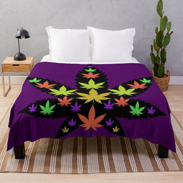 Item preview, Trippy Leaf tropical - Weed leaf design designed and sold by CabbageNClouds.