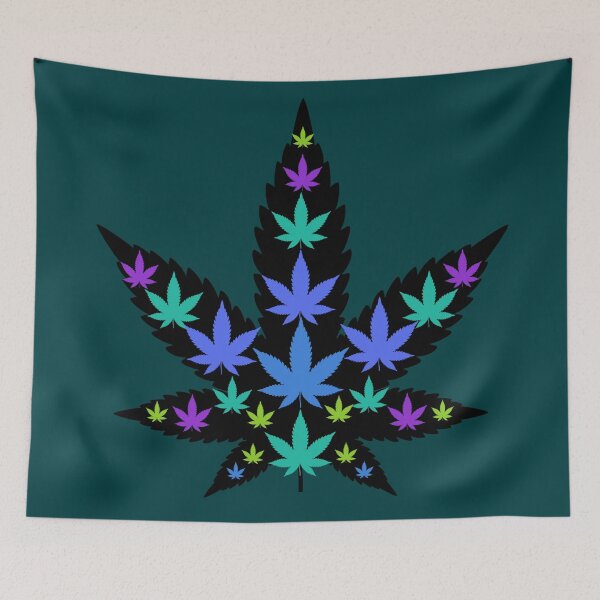 Item preview, Trippy Leaf blue dream - Weed leaf design designed and sold by CabbageNClouds.