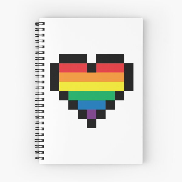 Item preview, LGBT pixel heart - no shadow  designed and sold by monkeysoup.