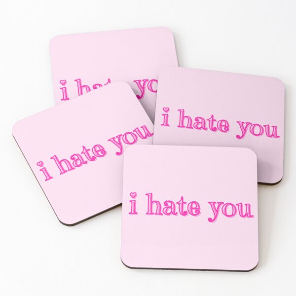 Item preview, Pink I hate you sticker designed and sold by Pink Ribbon.