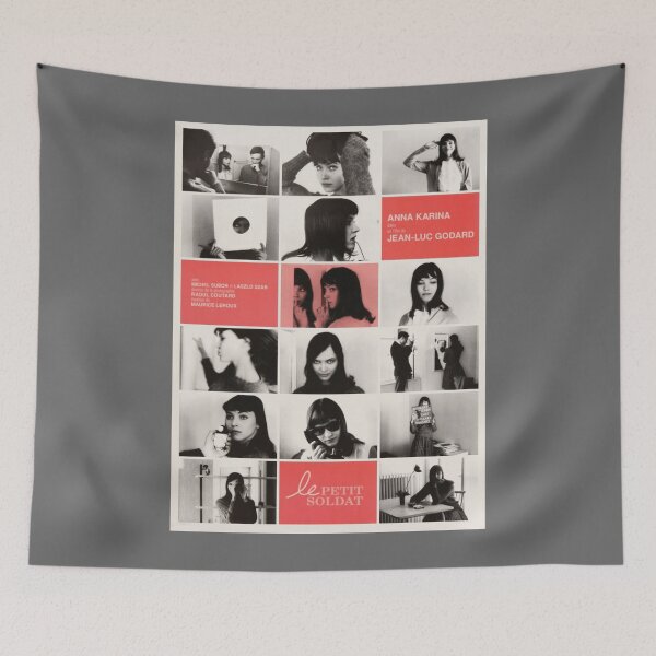 Item preview, Anna Karina  Godard - Le Petit Soldat - vintage French movie poster designed and sold by TarynRice.