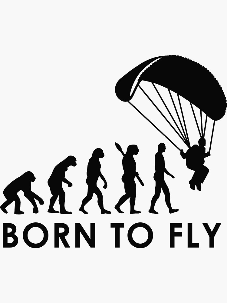 Наклейка парапланериста. Логотип параплана. Наклейка Paragliding. Наклейка парашют. Born to be students