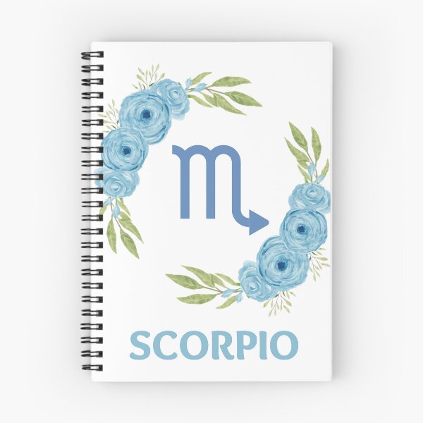 Item preview, Blue Floral Scorpio Zodiac designed and sold by Hellofriendco.
