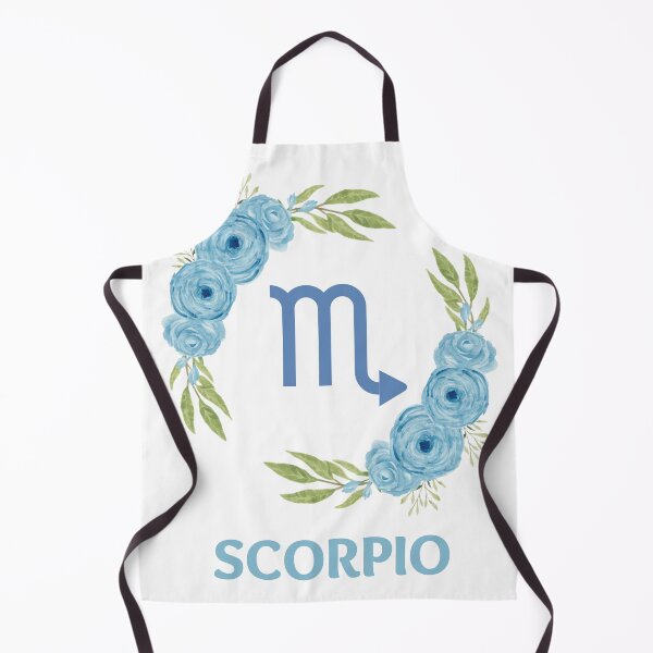 Item preview, Blue Floral Scorpio Zodiac designed and sold by Hellofriendco.