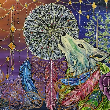 Artwork thumbnail, Howling Wolf by Rabbitwhole