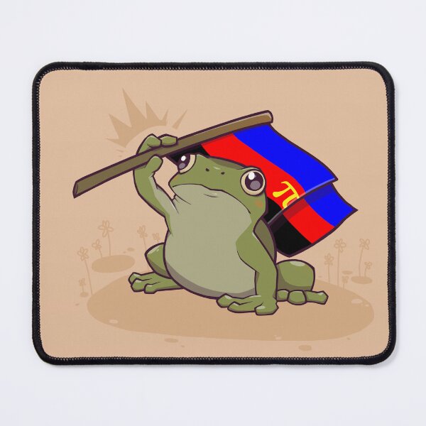 Item preview, Polyamory Pride Flag-Holding Frog designed and sold by saltuurn.