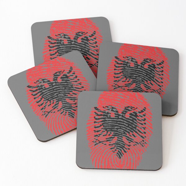 Item preview, Albanian fingerprint flag Classic designed and sold by DevonHand.