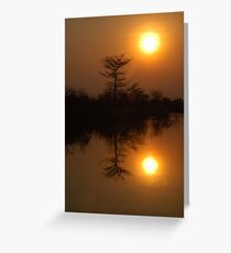 Okavango sunset Greeting Card
