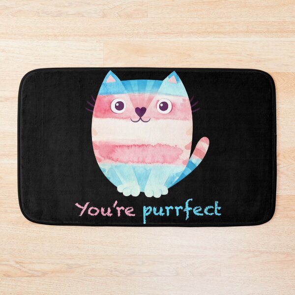 Artikelvorschau, Trans coloured cat pride month entworfen und verkauft von 1DaisyChainLane.