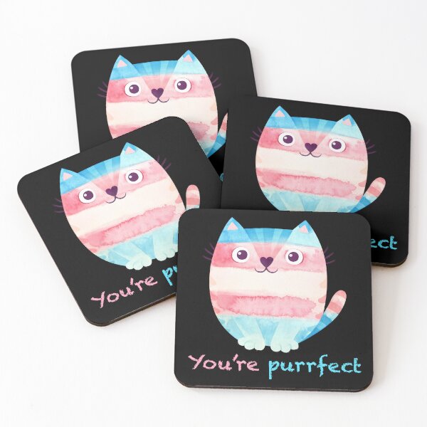 Artikelvorschau, Trans coloured cat pride month entworfen und verkauft von 1DaisyChainLane.