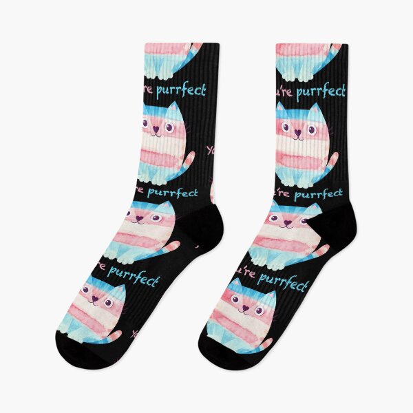 Item preview, Trans coloured cat pride month designed and sold by 1DaisyChainLane.
