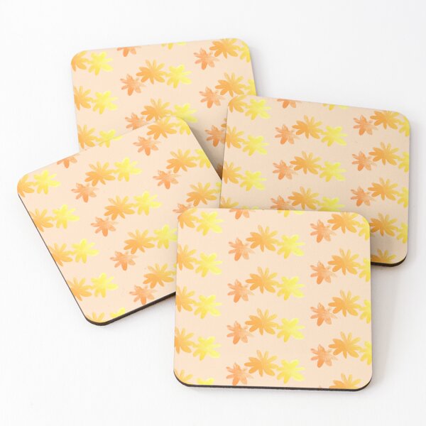 Item preview, abstract flowers | gold art floral | autumn gold flowers designed and sold by lausn.