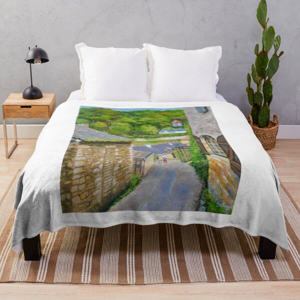 Item preview, Steep street in a French Village designed and sold by Dai Wynn Fine Art.