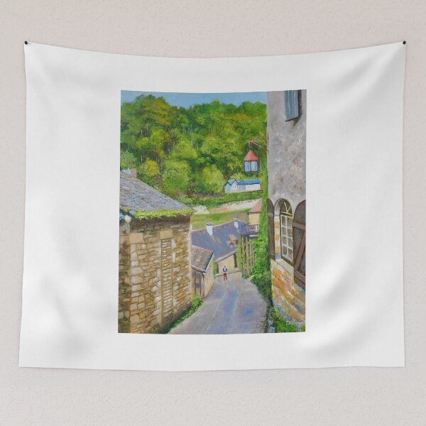Item preview, Steep street in a French Village designed and sold by Dai Wynn Fine Art.