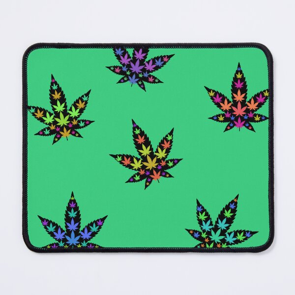 Item preview, Trippy Leaves sticker pack - Weed leaf design designed and sold by CabbageNClouds.