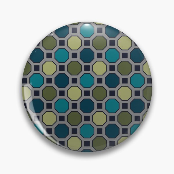 Artikelvorschau, Hexagons and squares in green and blue entworfen und verkauft von FGCART.
