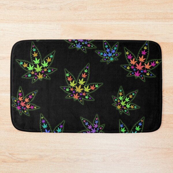 Item preview, Trippy Leaves pattern - Weed leaf design designed and sold by CabbageNClouds.