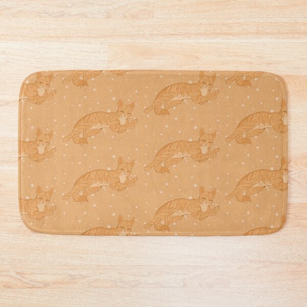 Item preview, Happy sleepy orange tabby cat designed and sold by Kristoffersson.