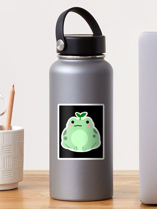 Thumbnail 1 of 3, Sticker, Kawaii Chub Leaf Frog designed and sold by KmsGrace.