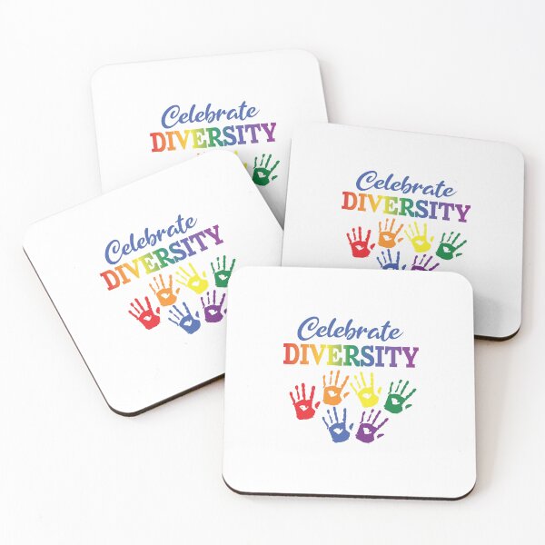 Item preview, 'Celebrate Diversity' (White) designed and sold by The Button Gal.