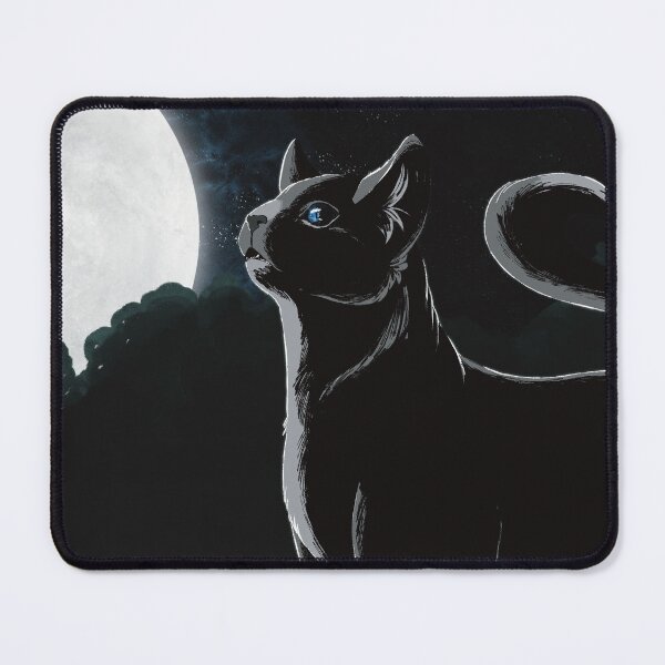 Item preview, Gray cat under a shining moon designed and sold by Kristoffersson.