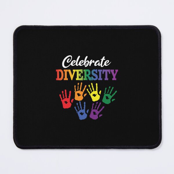 Item preview, 'Celebrate Diversity' (Black) designed and sold by The Button Gal.