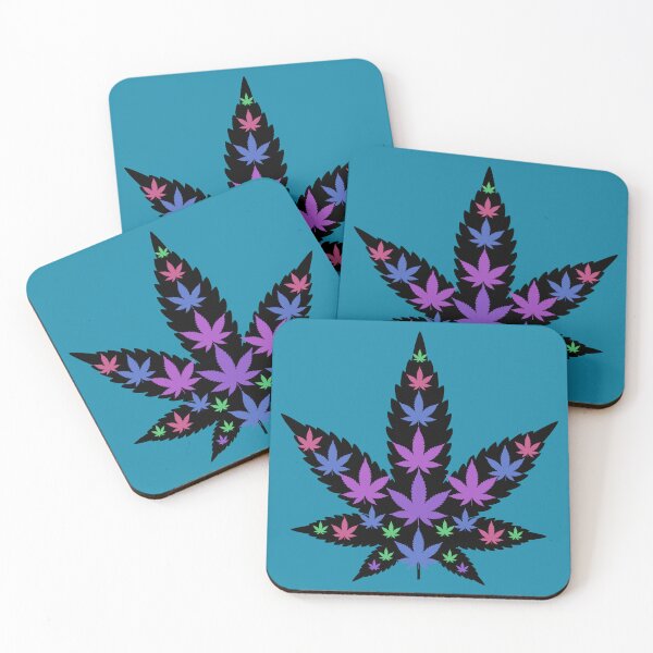 Item preview, Trippy Leaf Purple haze - Weed leaf design designed and sold by CabbageNClouds.