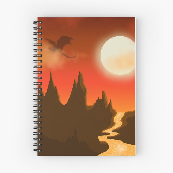 Artikelvorschau, Dragon Sunset Landscape entworfen und verkauft von CreativeArts Studio.