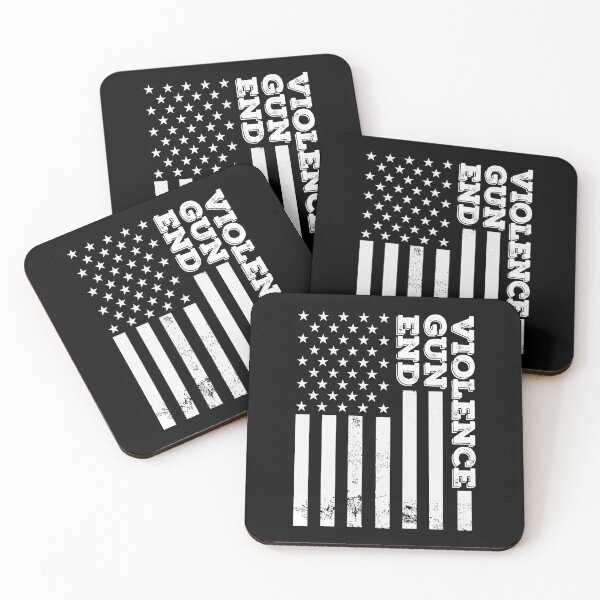 Item preview, End Gun Violence Anti Guns Quotes Wear Orange American Flag designed and sold by JooArtPrints  ★★★★★.