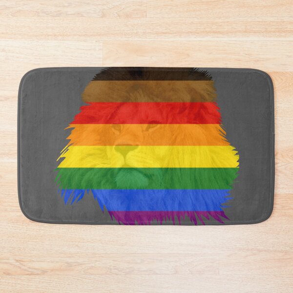 Item preview, Lion with Pride flag overlay, Pride 2022 designed and sold by 1DaisyChainLane.