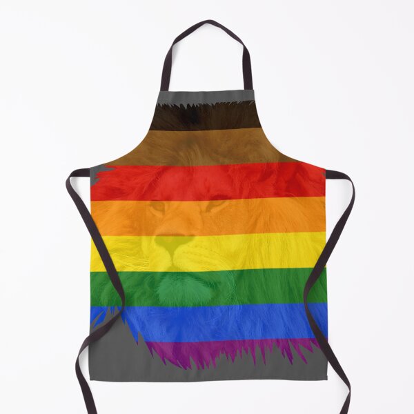 Item preview, Lion with Pride flag overlay, Pride 2022 designed and sold by 1DaisyChainLane.