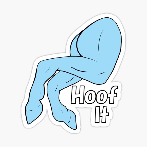Rainbow Hoof It Sticker