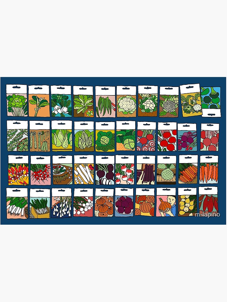 Vegetable seeds pattern by m-lapino