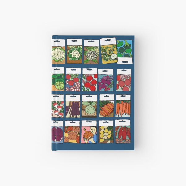 Gemüsesamenmuster Notizbuch